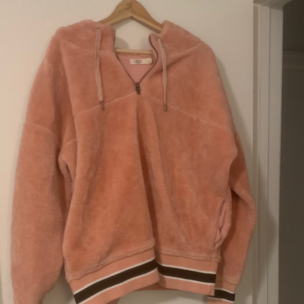 UGG Peach Fleece Half-Zip Hoodie